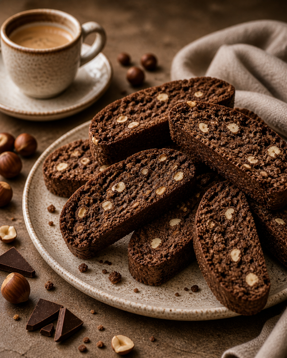 Tentazione — Chocolate Hazelnut Italian Biscotti
