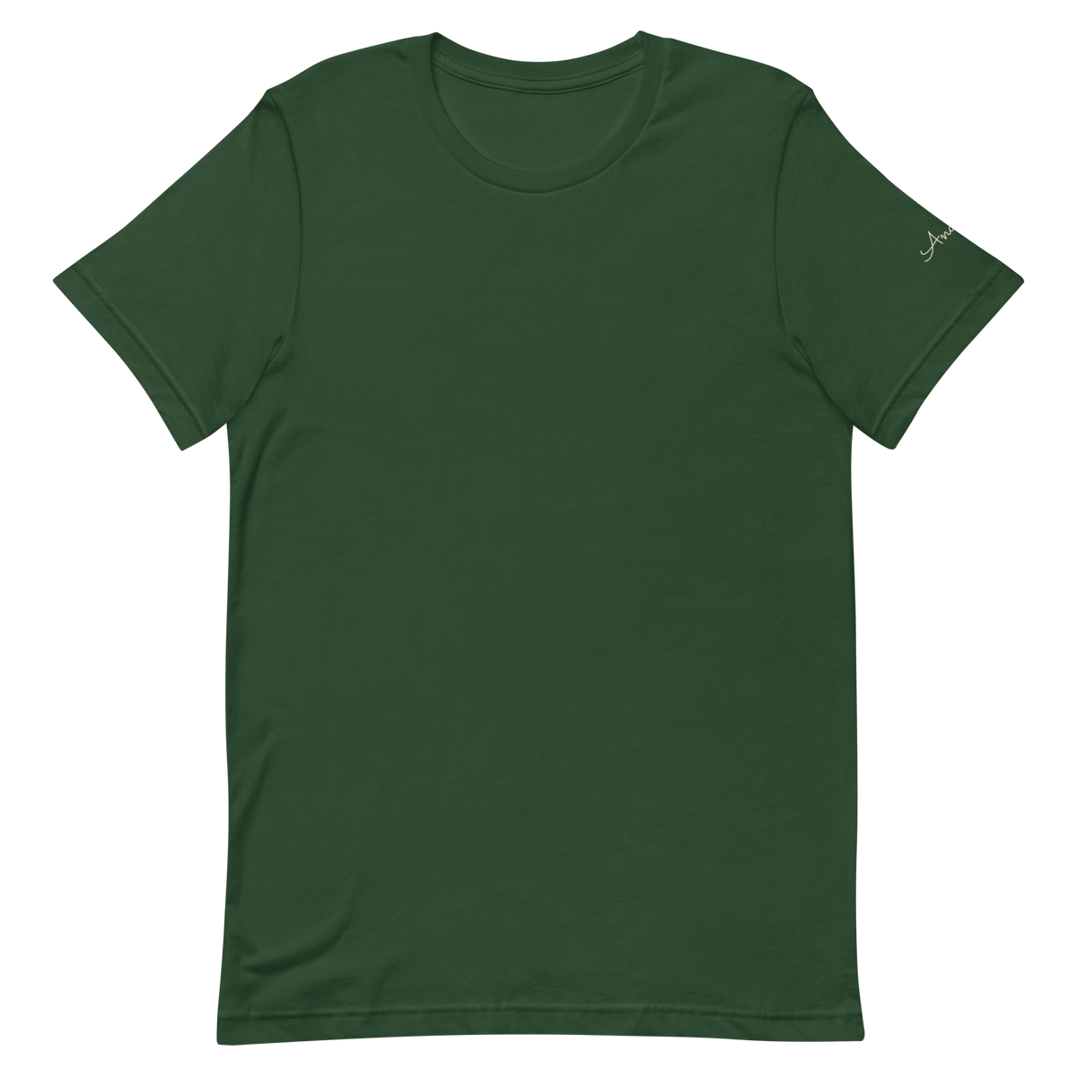 Andiamo tee, forest, front flat lay