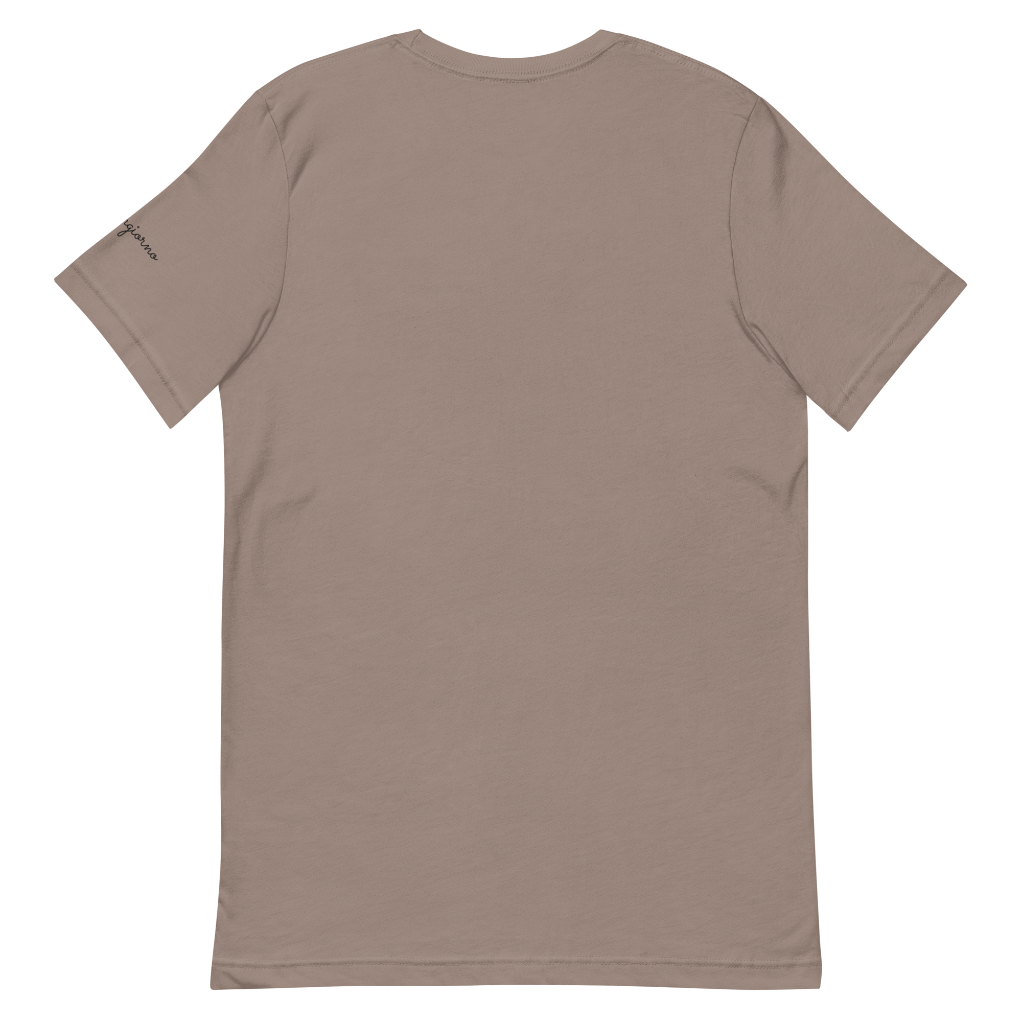 Buongiorno tee, pebble, back flat lay