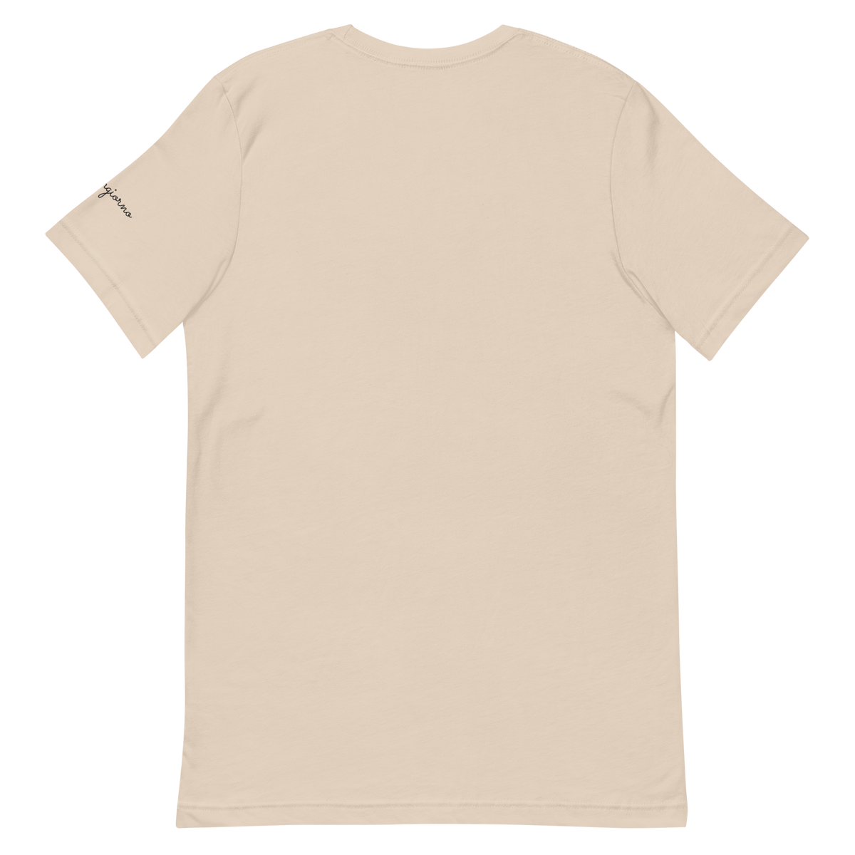 Buongiorno tee, soft cream, back flat lay