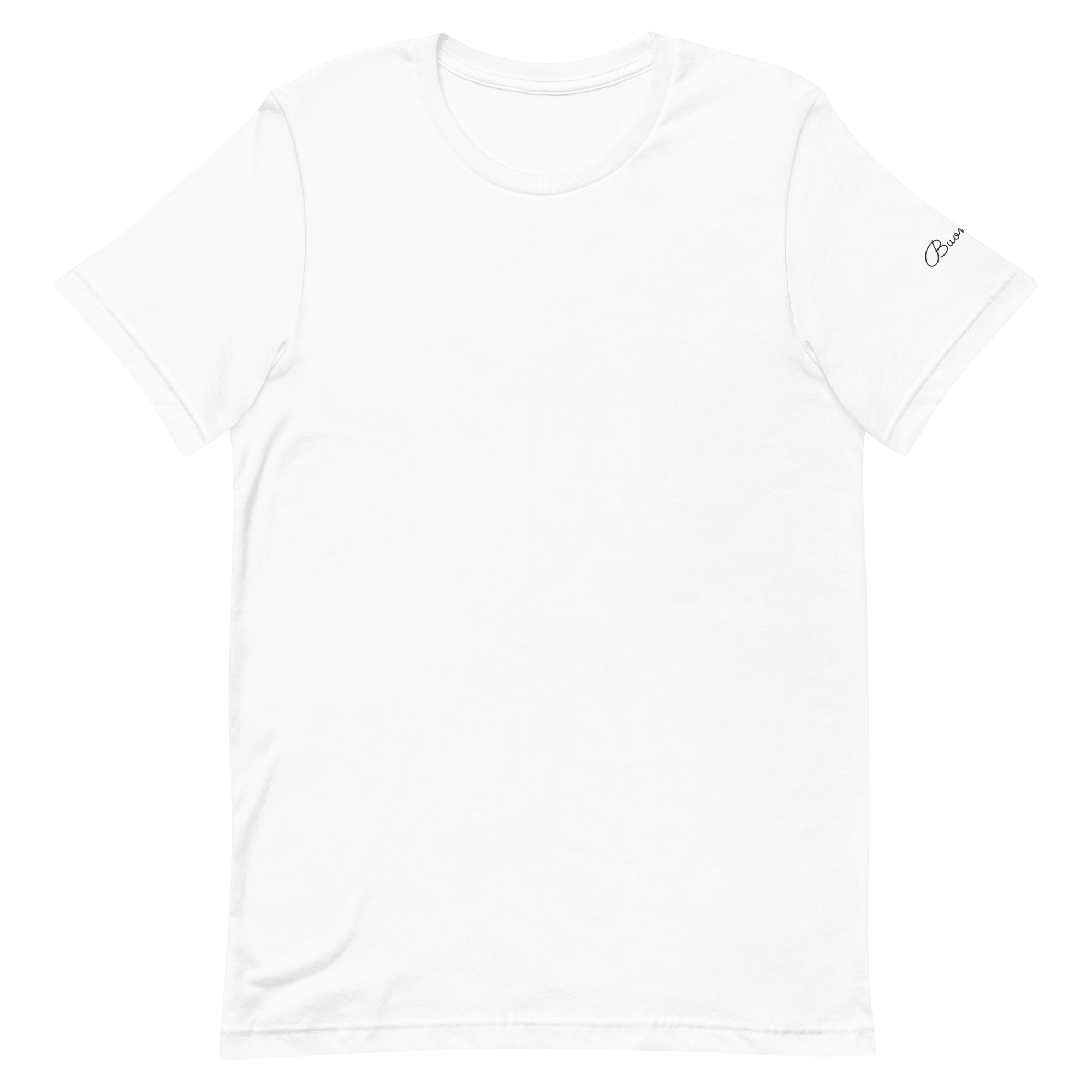 Buongiorno tee, white, front flat lay
