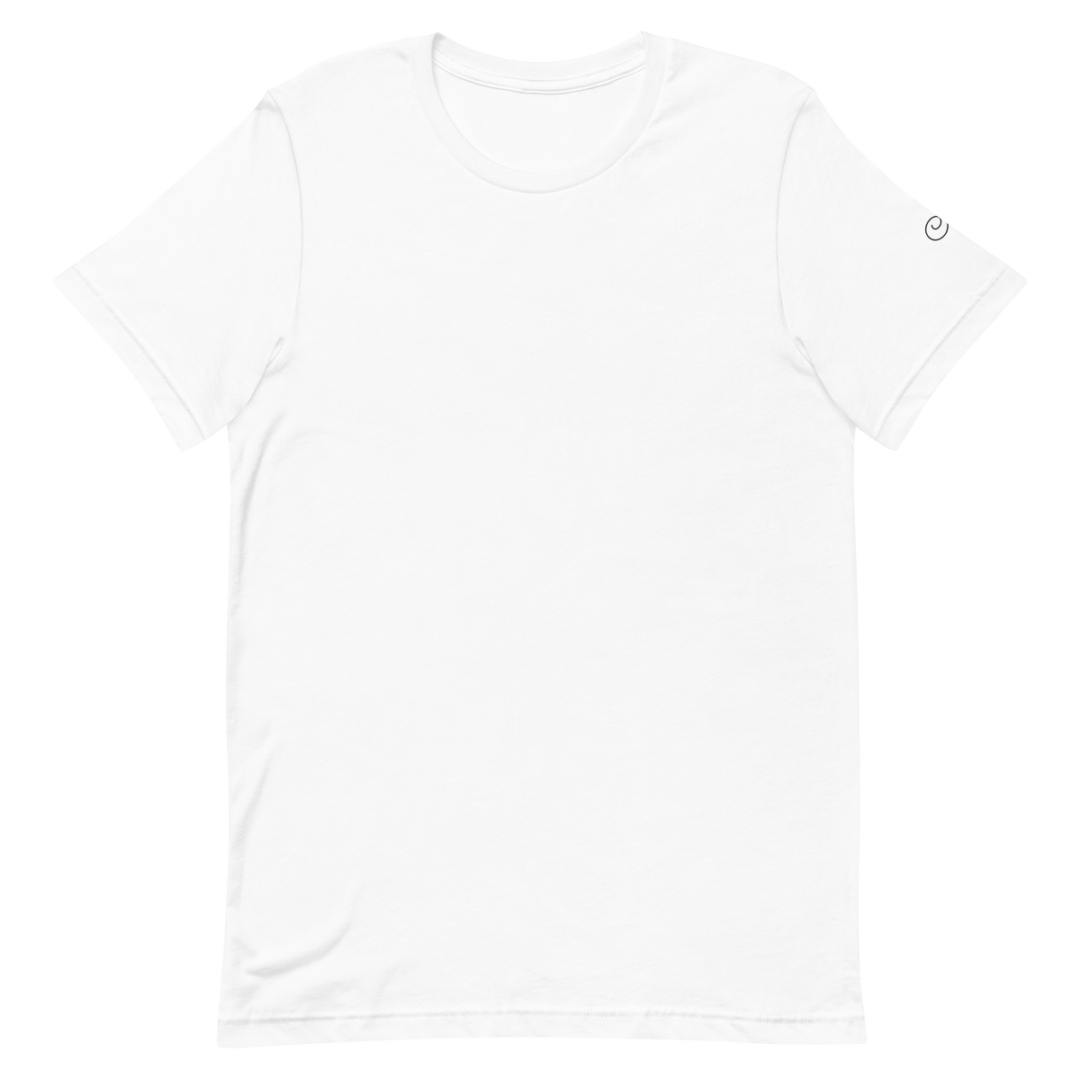 Ciao tee, white, front flat lay