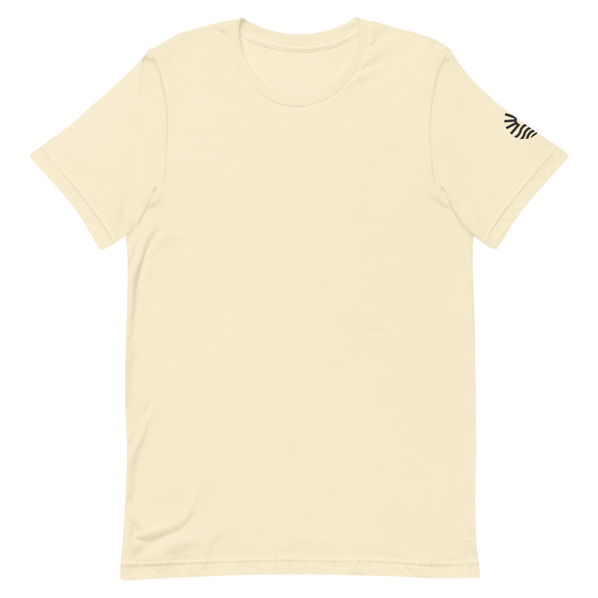 Domani tee, natural, front flat lay