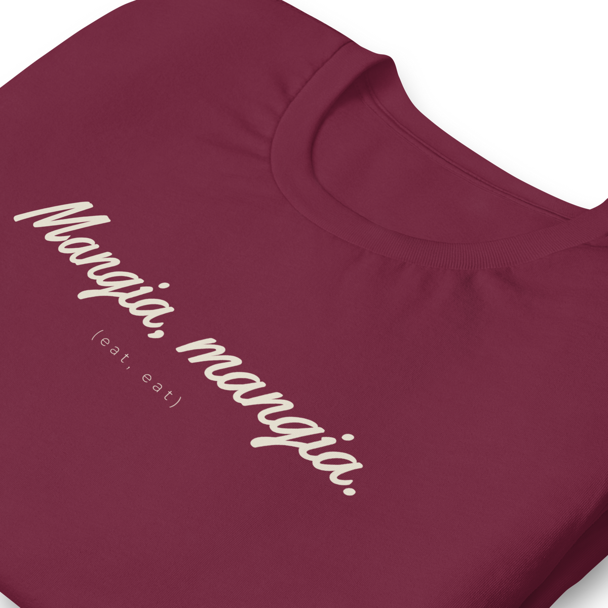 Mangia Mangia tee, print detail