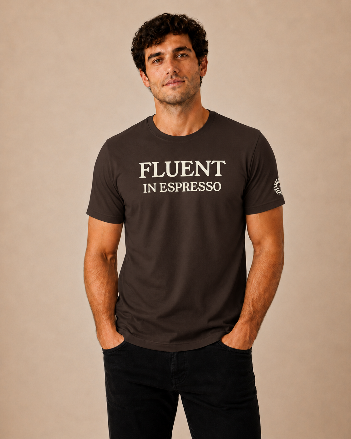 Fluent In Espresso Tee