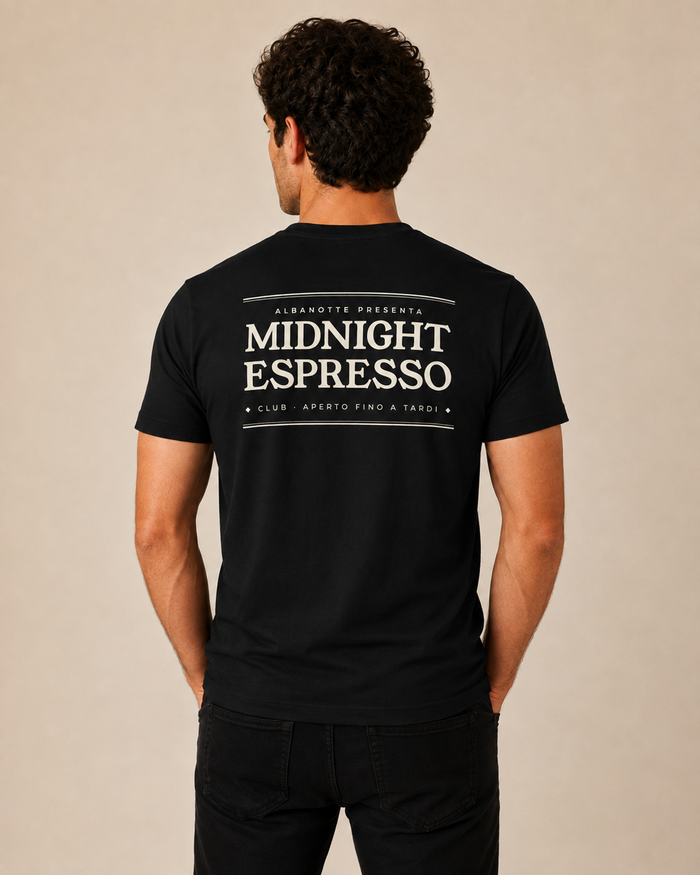 Midnight Espresso Club Tee — Black