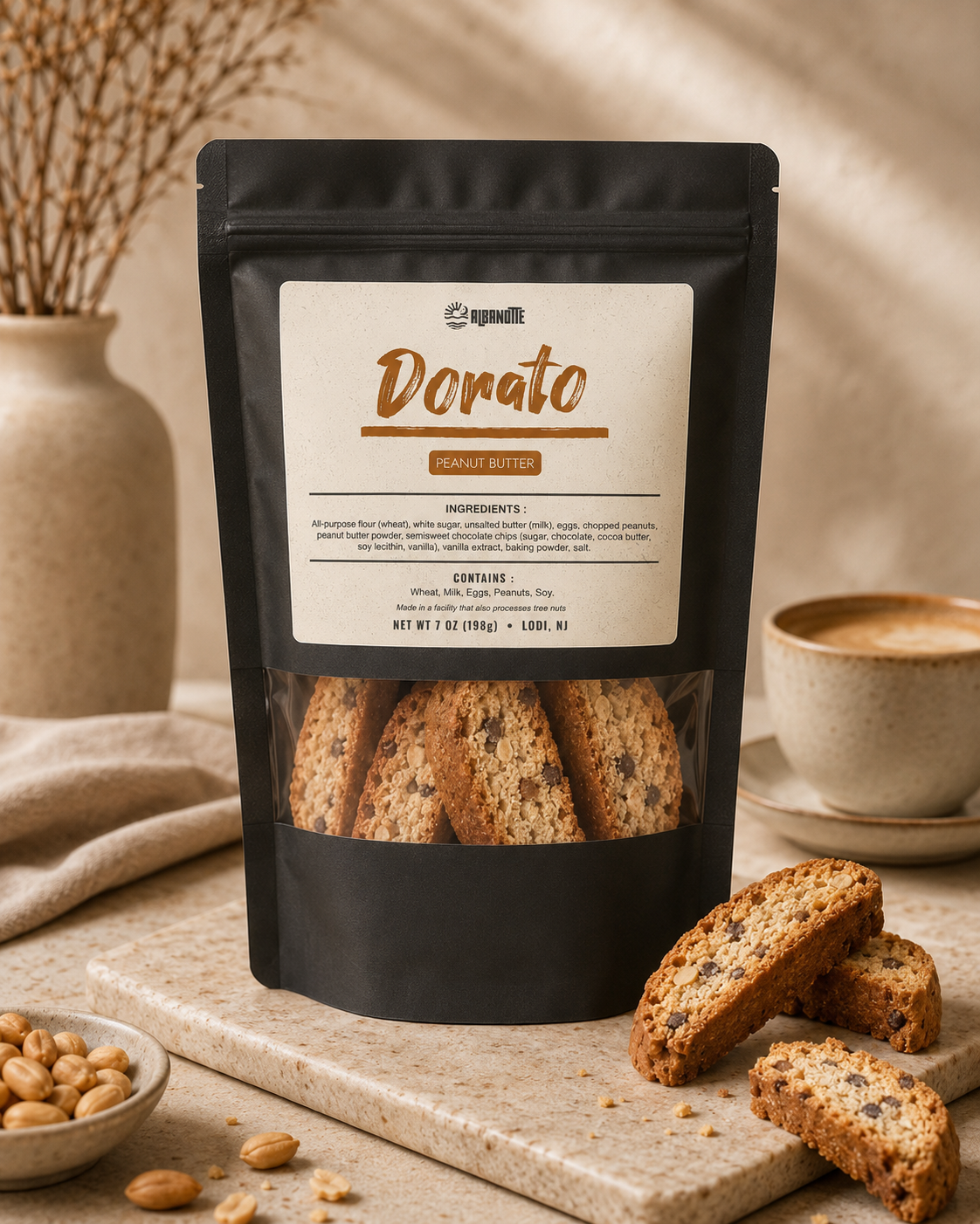 Peanut Butter Biscotti