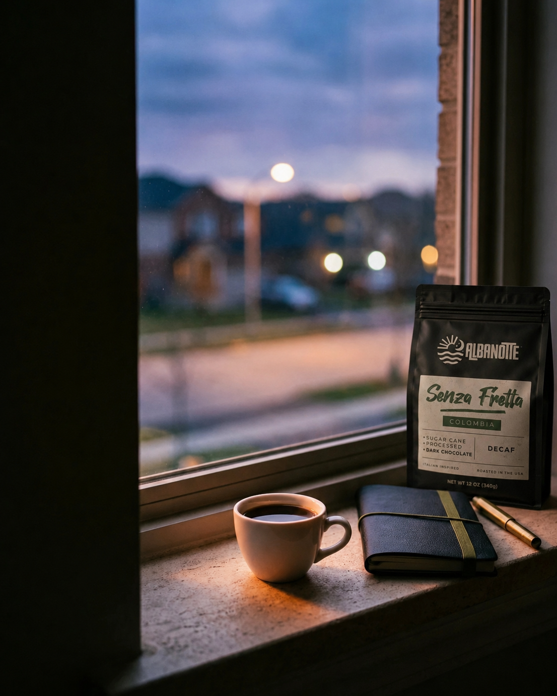 Senza Fretta — Colombia Decaf Single-Origin Medium Roast, 12oz
