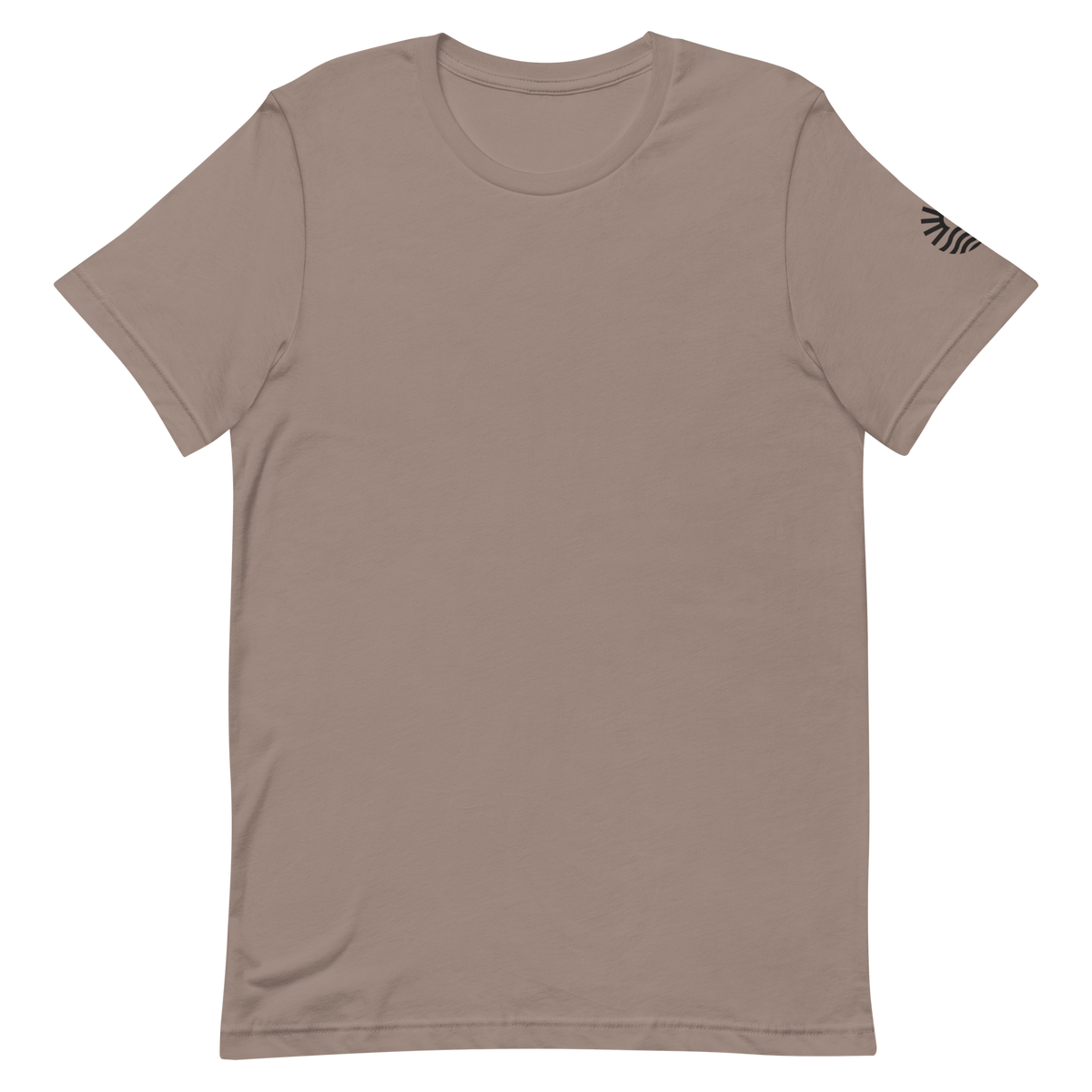 Alba tee, pebble, front flat lay