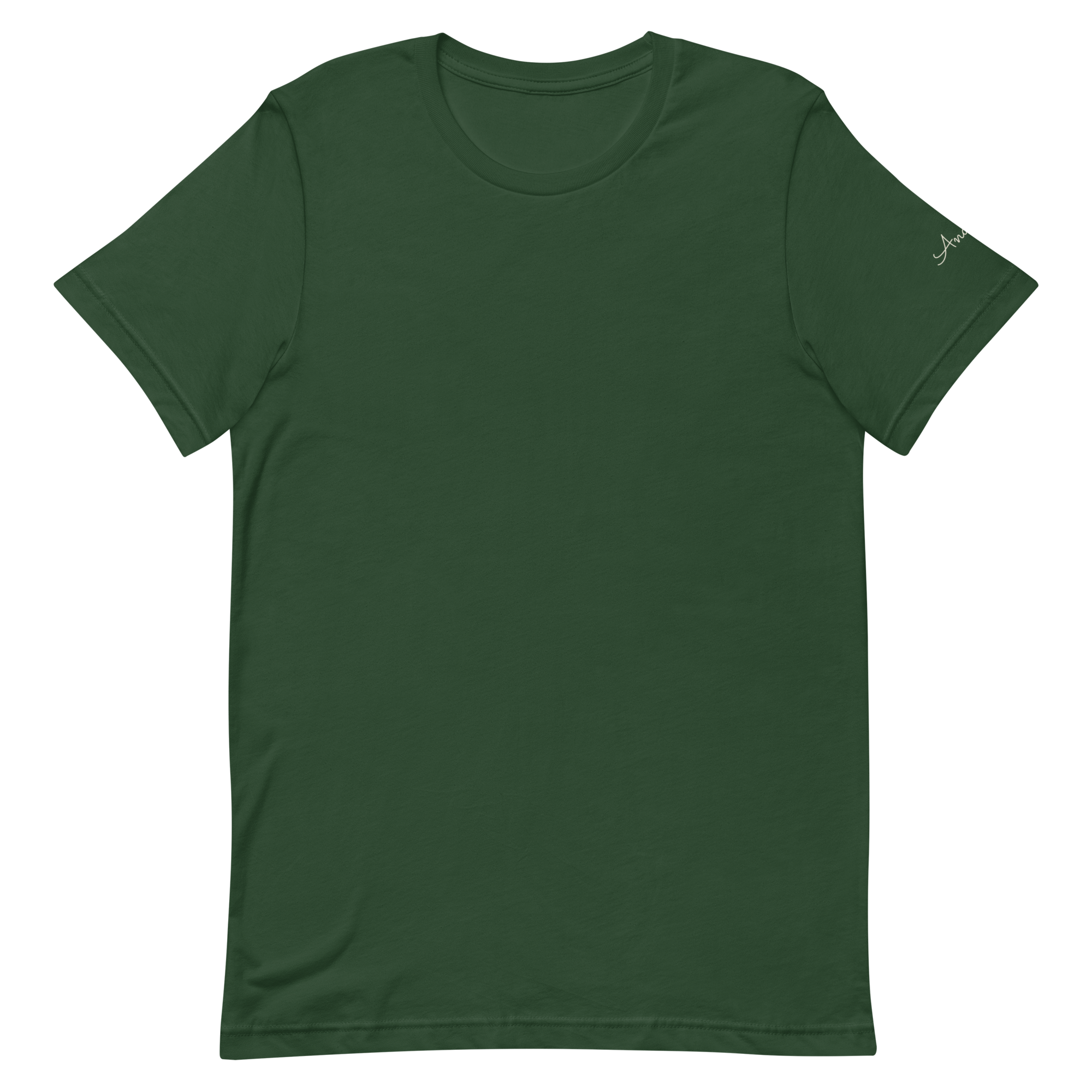 Andiamo tee, forest, front flat lay