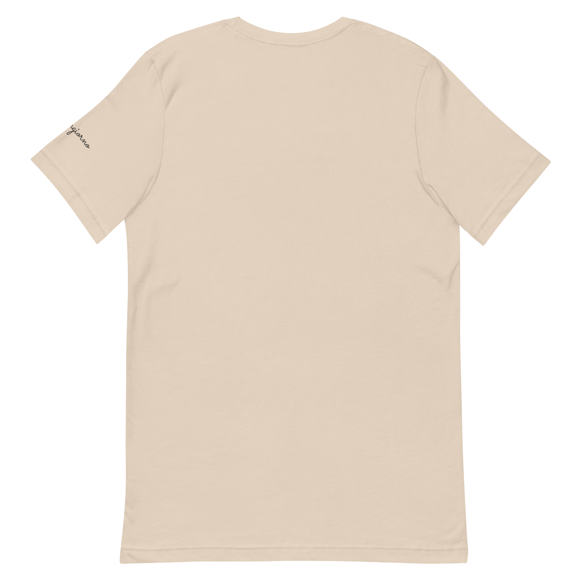 Buongiorno tee, soft cream, back flat lay