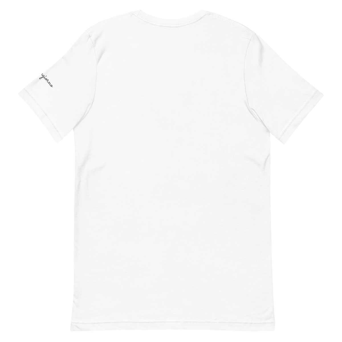 Buongiorno tee, white, back flat lay