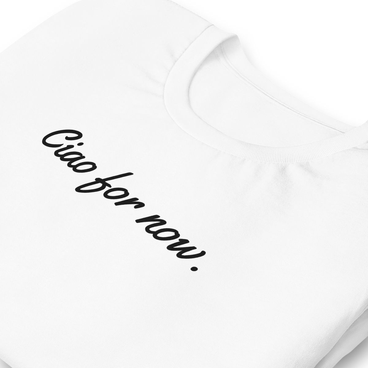 Ciao For Now tee, print detail