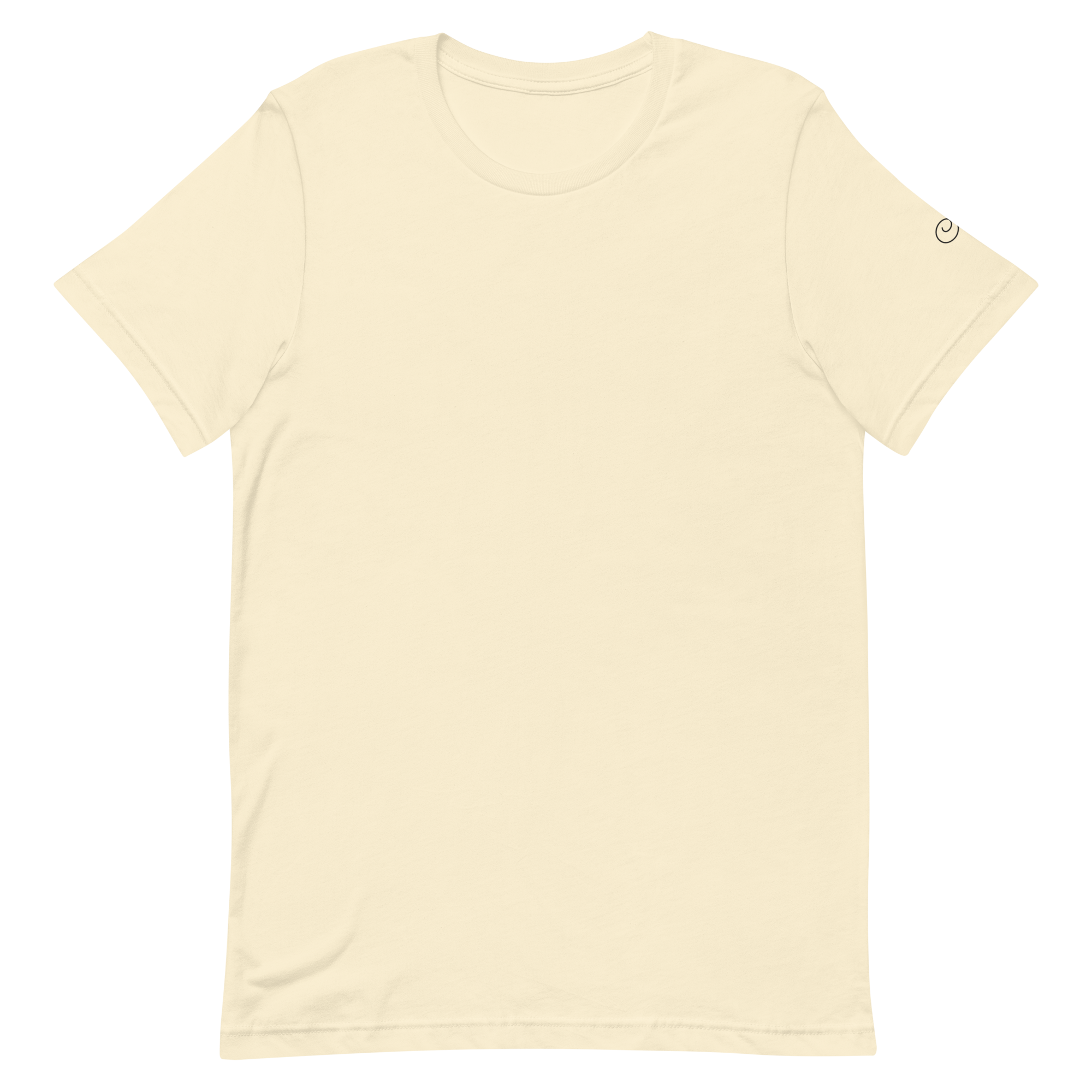 Ciao tee, natural, front flat lay