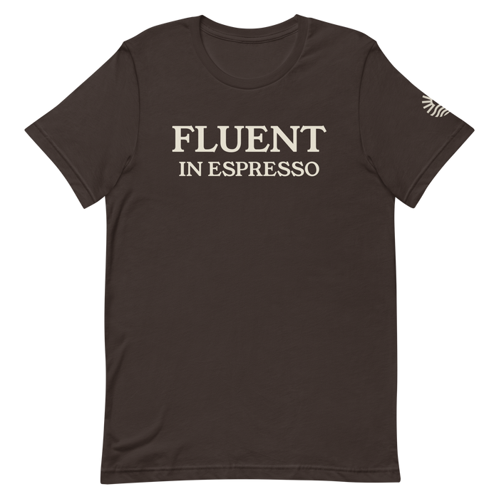Fluent In Espresso Tee — Brown