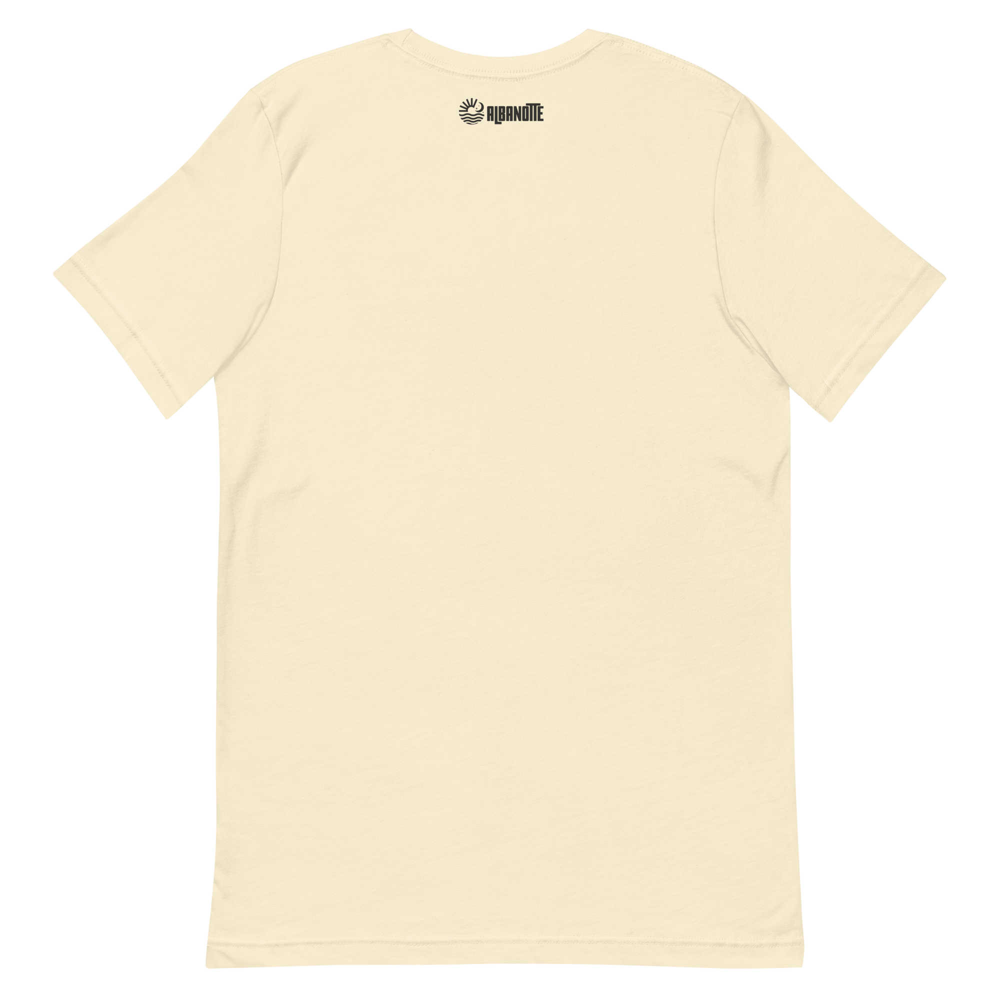 Nonna Was Right tee, natural, back flat lay
