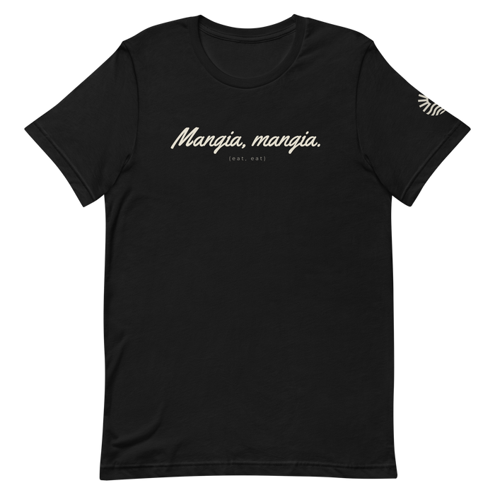Mangia Mangia Tee — Black