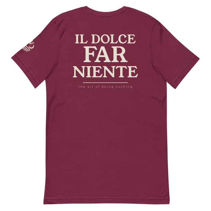 Il Dolce Far Niente Tee — Maroon