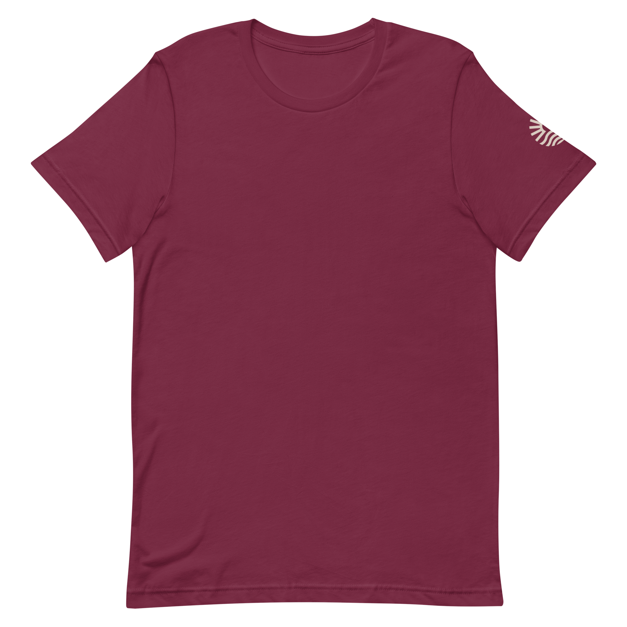 Il Dolce Far Niente tee, maroon, front flat lay