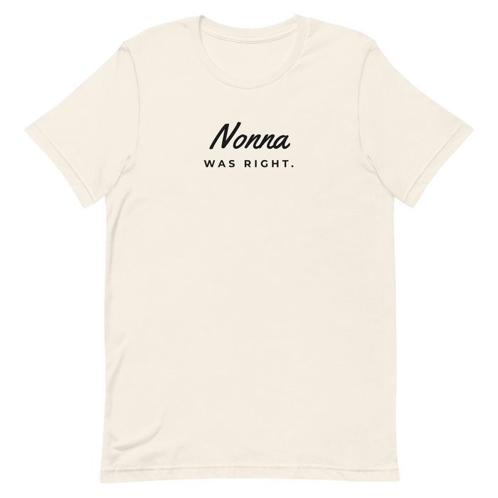 Nonna Was Right Tee — Vintage White
